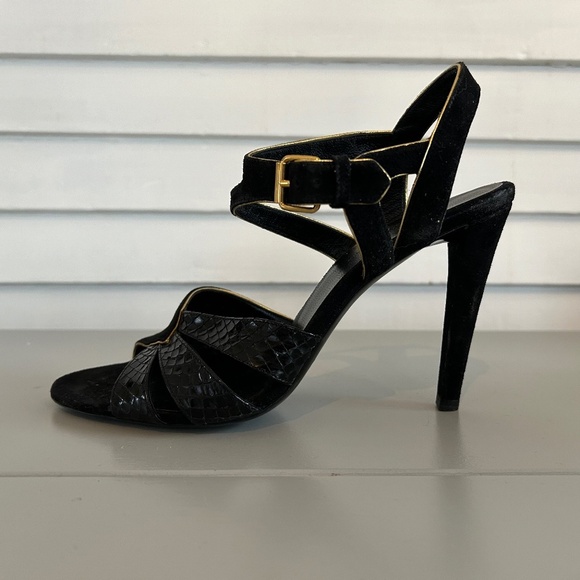 Balenziaga Embossed Slingback Sandal Sz 40 - Picture 1 of 13